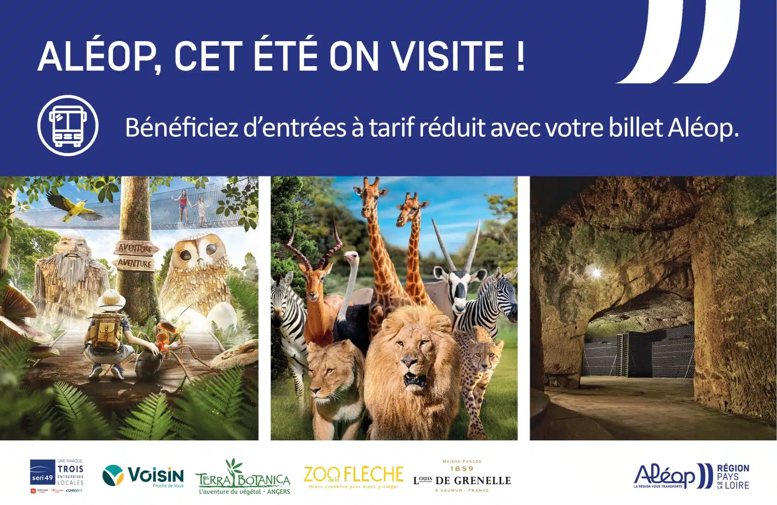 Aléop sites touristiques été 2024